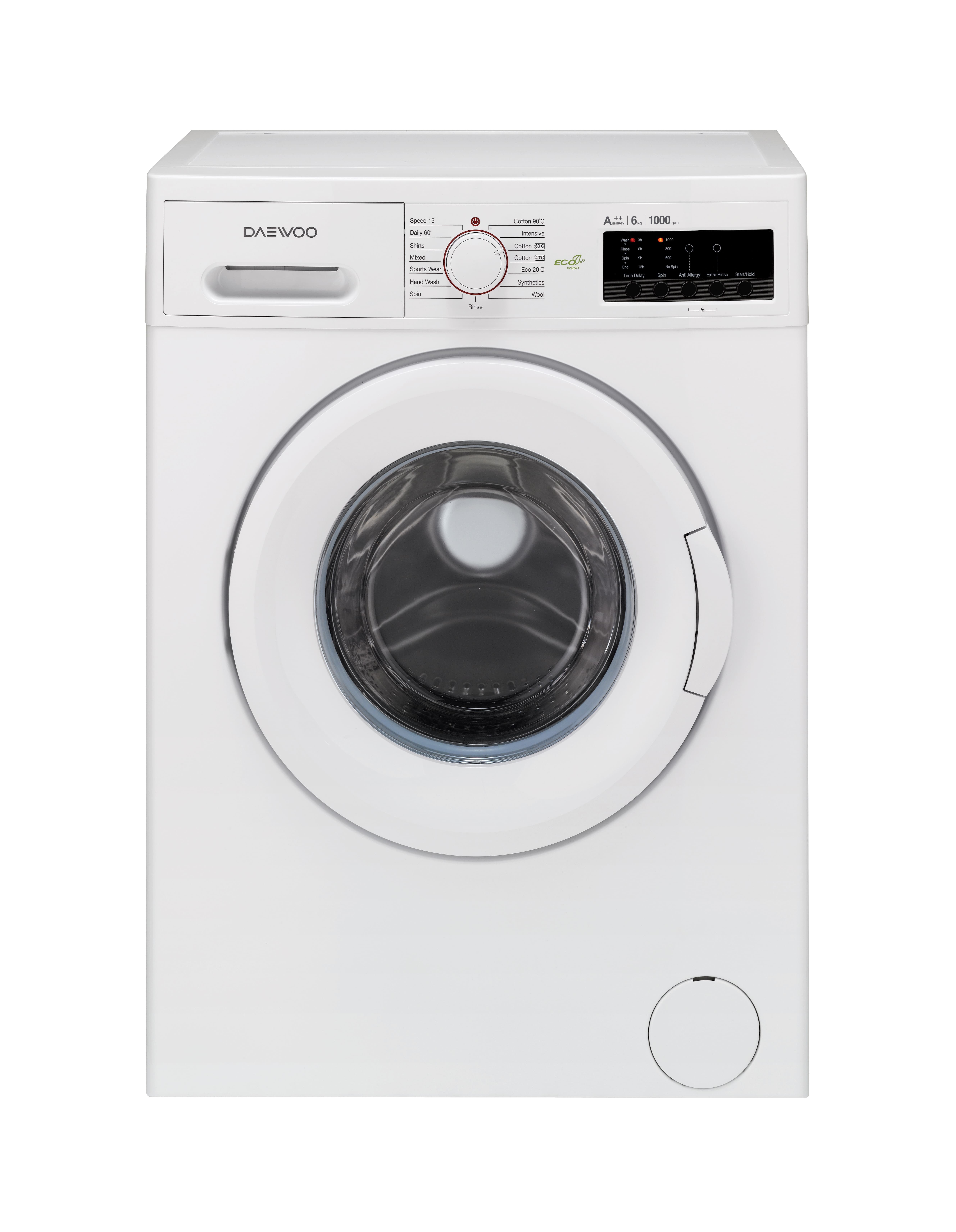 6KG 1000RPM A++ Washing Machine